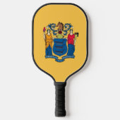 Pickleball Paddle with flag of New Jersey, USA ピックルボールラケット (正面)