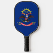 Pickleball Paddle with flag of North Dakota, USA ピックルボールラケット (正面)