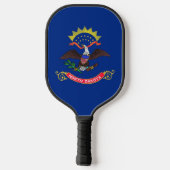 Pickleball Paddle with flag of North Dakota, USA ピックルボールラケット (裏面)