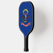 Pickleball Paddle with flag of North Dakota, USA ピックルボールラケット (左)
