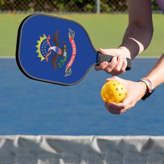 Pickleball Paddle with flag of North Dakota, USA ピックルボールラケット (インサイチュ)