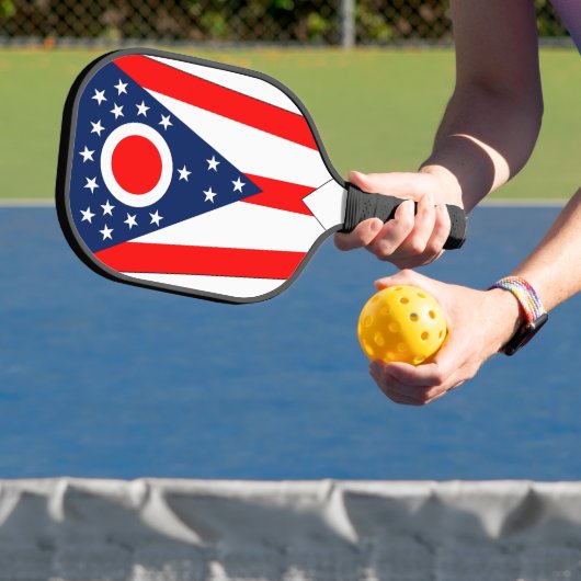 Pickleball Paddle with flag of Ohio, USA ピックルボールラケット (インサイチュ)