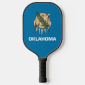 Pickleball Paddle with flag of Oklahoma, USA ピックルボールラケット (正面)