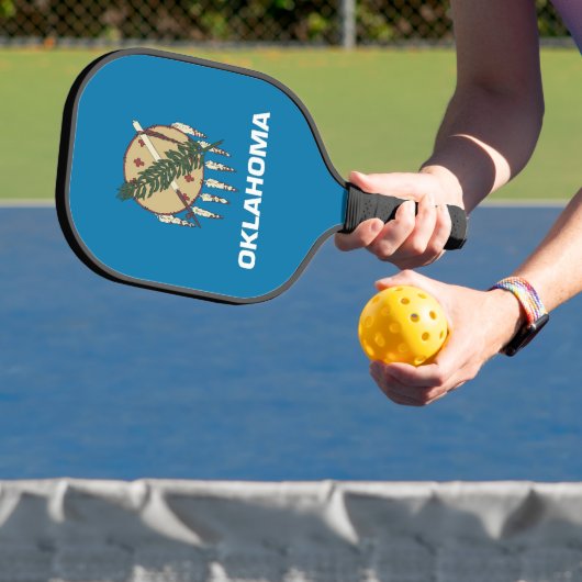 Pickleball Paddle with flag of Oklahoma, USA ピックルボールラケット (インサイチュ)