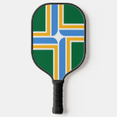 Pickleball Paddle with flag of Portland, USA ピックルボールラケット (裏面)