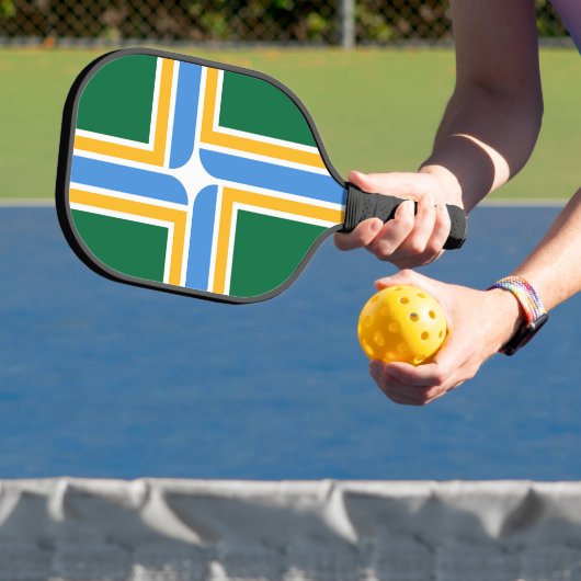 Pickleball Paddle with flag of Portland, USA ピックルボールラケット (インサイチュ)