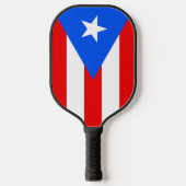 Pickleball Paddle with flag of Puerto Rico, USA ピックルボールラケット (正面)