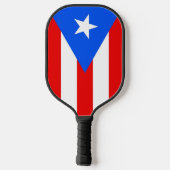 Pickleball Paddle with flag of Puerto Rico, USA ピックルボールラケット (裏面)