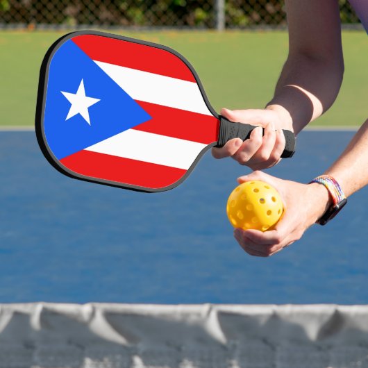 Pickleball Paddle with flag of Puerto Rico, USA ピックルボールラケット (インサイチュ)