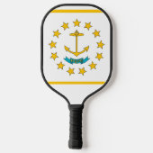 Pickleball Paddle with flag of Rhode Island, USA ピックルボールラケット (裏面)