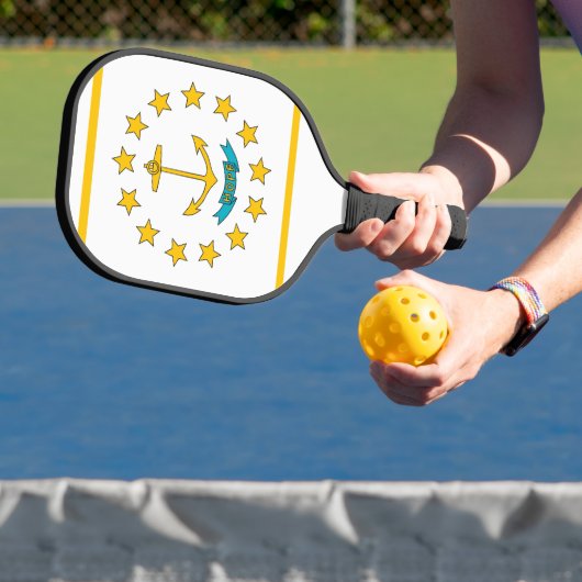 Pickleball Paddle with flag of Rhode Island, USA ピックルボールラケット (インサイチュ)