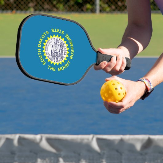 Pickleball Paddle with flag of South Dakota, USA ピックルボールラケット (インサイチュ)