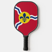 Pickleball Paddle with flag of St. Louis, USA ピックルボールラケット (裏面)