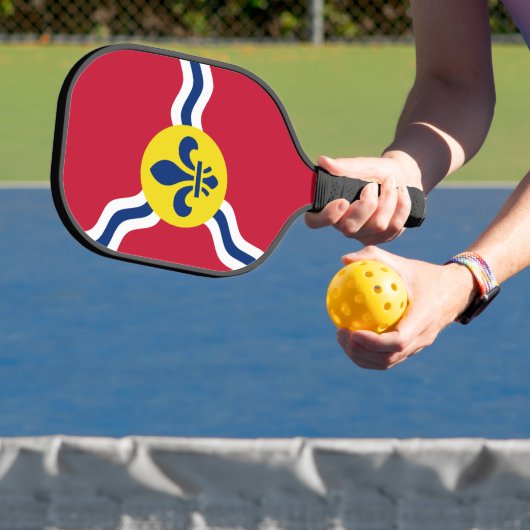 Pickleball Paddle with flag of St. Louis, USA ピックルボールラケット (インサイチュ)