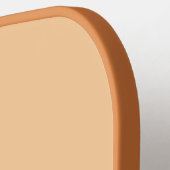 Pickleball Paddle with geometric peachy mandala ピックルボールラケット (左詳細)