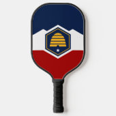 Pickleball Paddle with new flag of Utah ピックルボールラケット (正面)