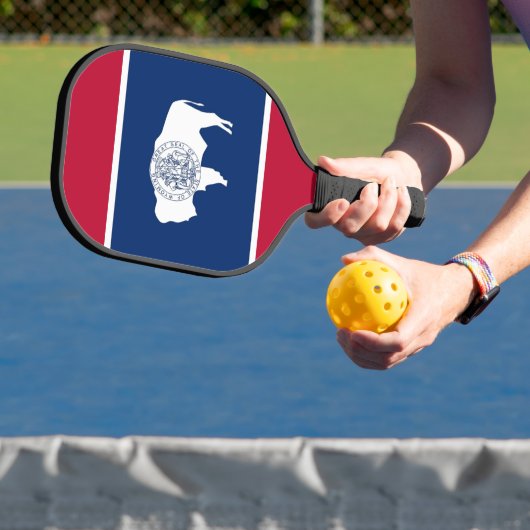 Pickleball Paddle, Wyoming flag ピックルボールラケット (インサイチュ)