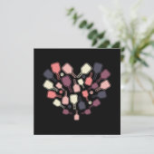  Pickleball Paddles Heart サンキューカード (スタンド正面)