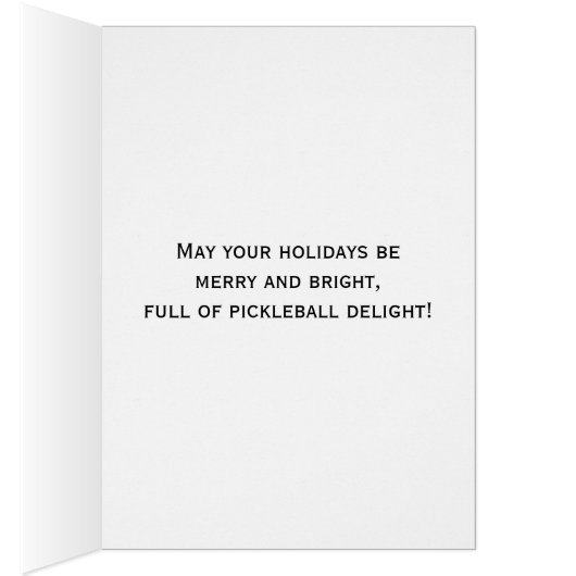 Pickleball Partners Christmas Santa and Reindeer (内側 (右))