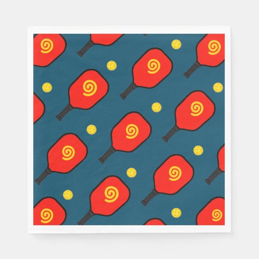 Pickleball Party スタンダードランチョンナプキン (正面)