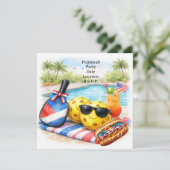 Pickleball Party 4th July Independence Day  招待状 (スタンド正面)