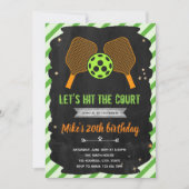 Pickleball party invitation 招待状 (正面)