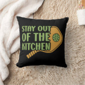 Pickleball Passion:キッチンから出おもしろいる クッション (ブランケット)