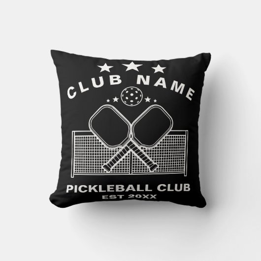 Pickleball Personalized Club Name クッション (正面)