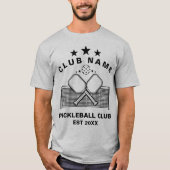 Pickleball Personalized Club Name Tシャツ (正面)