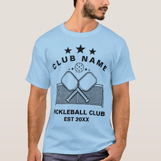 Pickleball Personalized Club Name Tシャツ (正面)