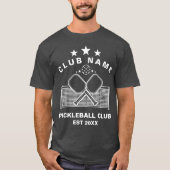 Pickleball Personalized Club Name Tシャツ (正面)