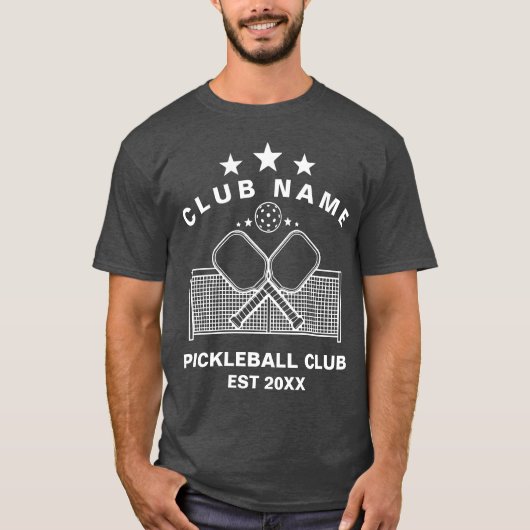 Pickleball Personalized Club Name Tシャツ (正面)