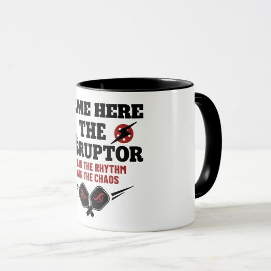 Pickleball Personalized Name The Disruptor マグカップ (正面右)