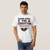 Pickleball Personalized Name The Disruptor T-Shirt Tシャツ (正面フル)