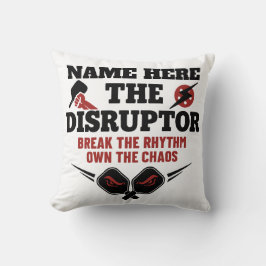 Pickleball Personalized Name The Disruptor Towel クッション