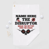 Pickleball Personalized Name The Disruptor Towel ゴルフタオル (インサイチュ)