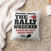 Pickleball Personalized Name The Rally Wrecker クッション (ブランケット)