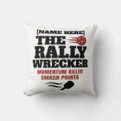 Pickleball Personalized Name The Rally Wrecker  クッション (正面)
