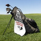 Pickleball Personalized Name The Rally Wrecker ゴルフタオル (グリーン)