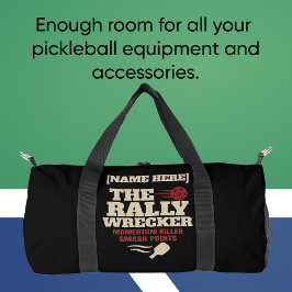 Pickleball Personalized Name THE RALLY WRECKER ダッフルバッグ