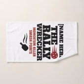 Pickleball Personalized Name The Rally Wrecker ハンドタオル (ハンドタオル)