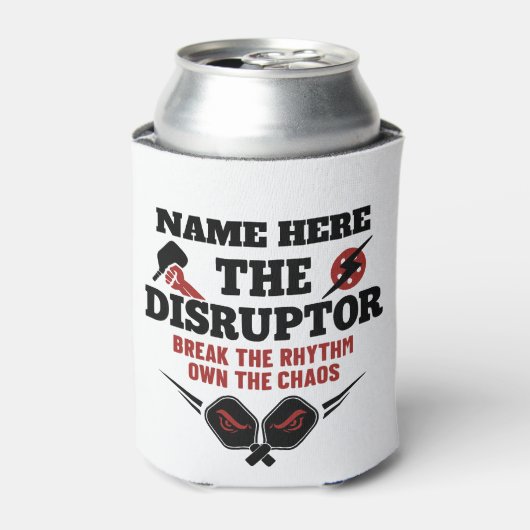Pickleball Personalized Name The Rally Wrecker  缶クーラー (缶正面)