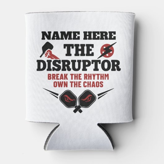 Pickleball Personalized Name The Rally Wrecker 缶クーラー (正面)