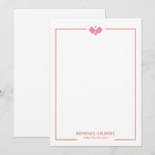 Pickleball Personalized Notecard | Custom Name ノートカード (正面/裏面)