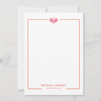 Pickleball Personalized Notecard | Custom Name ノートカード