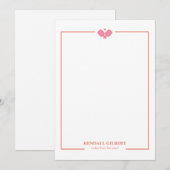 Pickleball Personalized Notecard | Custom Name ノートカード (正面/裏面)