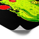 Pickleball pickle with sunglasses, paddle &amp; ポスター (角)