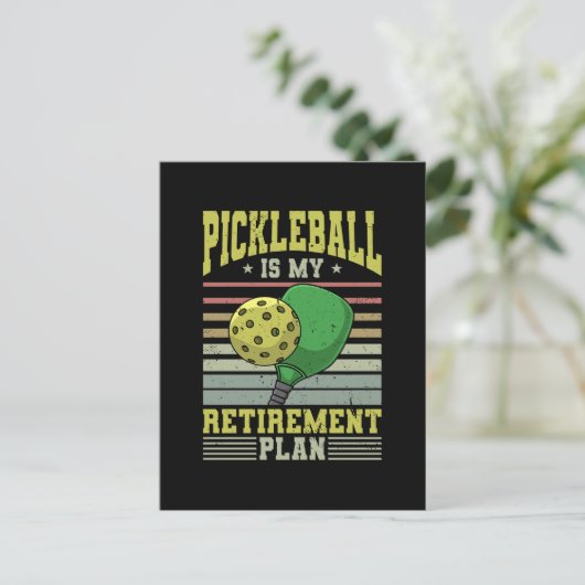 Pickleball - Pickleball Retirement ポストカード (スタンド正面)