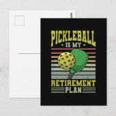 Pickleball - Pickleball Retirement ポストカード (正面/裏面)