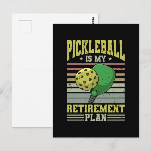 Pickleball - Pickleball Retirement ポストカード (正面/裏面)